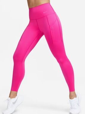 Nike GO High-Rise 7/8 Leggings in Bright Pink